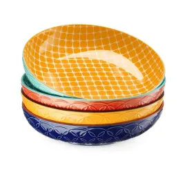 talerz-gleboki-zestaw-4-sztuk-kolorowe-22cm-na-zupe-makarony-obiadowe