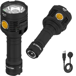 Zdjęcie produktu LATARKA AKUMULATOROWA TAKTYCZNA MOCNA 1500LM ŚWIATŁO BIAŁE CZERWONE ZIELONE