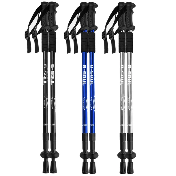 KIJKI DO CHODZENIA NORDIC WALKING KIJE TREKKINGOWE 110 CM Z BUCIKAMI TREKKI