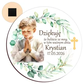 podziekowanie-dla-gosci-na-pierwsza-komunie-swieta-magnes-personalizowany
