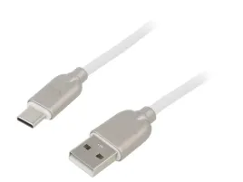 kabel-usb-2-0-usb-a-wtykusb-c-wtyk-zlocony-1m-bialy-guma-x1szt