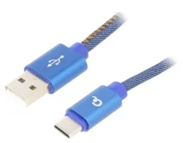 kabel-usb-2-0-usb-a-wtykusb-c-wtyk-zlocony-1m-niebieski-x1szt