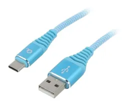 kabel-usb-2-0-usb-a-wtykusb-c-wtyk-zlocony-1m-turkusowy-x1szt