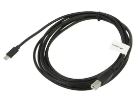 kabel-usb-2-0-usb-b-wtykusb-c-wtyk-zlocony-3m-czarny-cu-x1szt