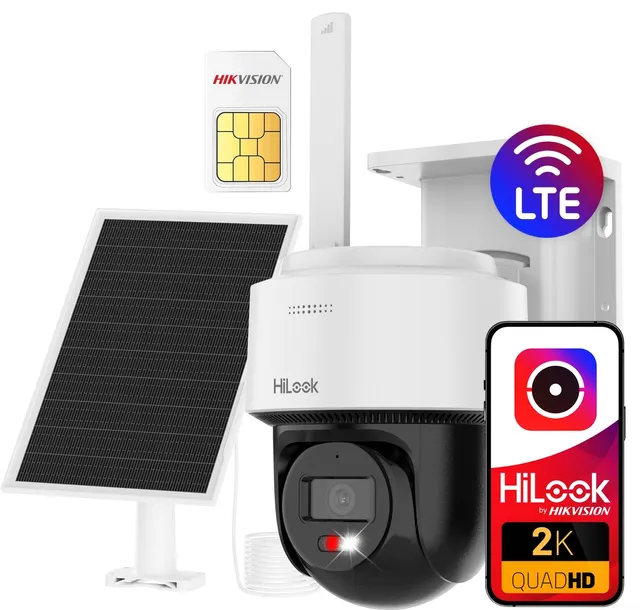 KAMERA OBROTOWA LTE 4G IPC-CFSP4/4G-SIM 4MPx SOLARNA KARTA SIM HILOOK