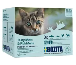 zdrowa-bezzbozowa-karma-dla-kota-z-miesem-i-ryba-w-sosie-bozita-12x85g