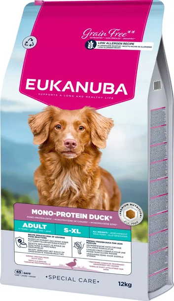 Sucha karma dla psa Eukanuba Special Care Mono-Protein kaczka 12kg