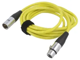 kabel-xlr-meski-3pinxlr-zenski-3pin-3m-zolty-025mm2-zyly-2-x1szt
