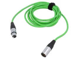 kabel-xlr-meski-3pinxlr-zenski-3pin-3m-zielony-025mm2-x1szt