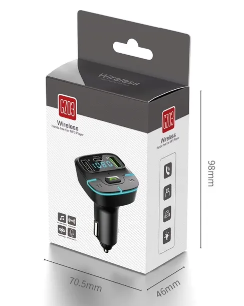 transmiter-samochodowy-bluetooth-5-3-2xusb-usb-c-pd-12-24v-flac-gz03-bas-stan-nowy-model-gz03sp