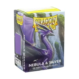 100-koszulek-na-karty-dragon-shield-matte-dual-nebula-and-silver-sleeves