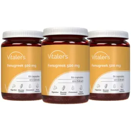 3x-vitaler-s-fenugreek-kozieradka-500mg-ekstrakt-ziola-weganski-60-kapsulek