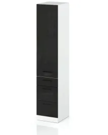 szafka-kuchenna-stojaca-slupek-kuchenny-dolna-3-szuflady-czarny-polysk-40cm