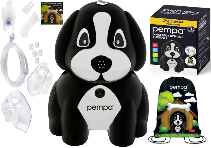PEMPA INHALATOR NEBULIZATOR DLA DZIECI PIESEK PEMPIK CICHY + GRATISY