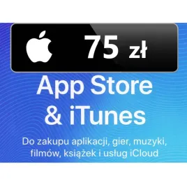 apple-75-zl-karta-podarunkowa-app-store-itunes-doladowanie-appstore