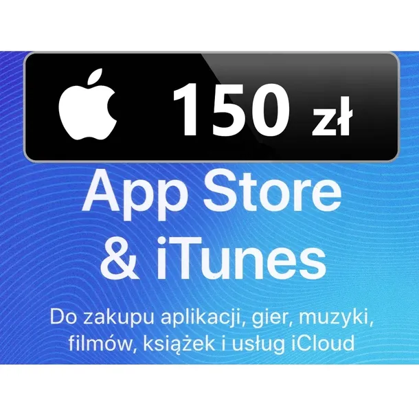Apple 150 zł Karta podarunkowa App Store iTunes, Doładowanie AppStore