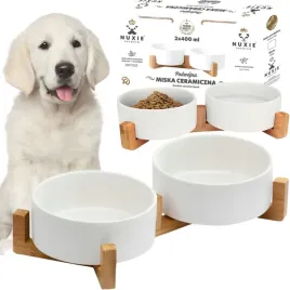 miska-podwojna-dla-psa-kota-na-stojaku-biala-800ml-miseczki-na-jedzenie