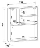 polka-scienna-flexo-antracyt-szafka-wiszaca-regal-scienny-stan-nowy