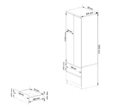 szafa-star-s60-2d-2sz-pk-dab-artisan-akd-stan-nowy