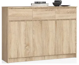 komoda-k140-3d-3sz-clp-pk-dab-sonoma-akd