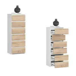 komoda-szafka-40-cm-cl6-6-szuflad-bialy-sonoma-akd