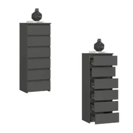 komoda-szafka-40-cm-cl6-6-szuflad-grafit-akd