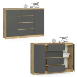 komoda-szafka-k140-2-drzwi-4-szuflady-artisan-grafit-akd