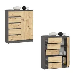 komoda-szafka-k80-1d-5sz-grafit-artisan-akd