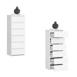 komoda-szafka-40-cm-cl6-6-szuflad-bialy-akd