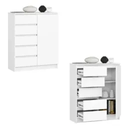 komoda-szafka-k80-1d-5sz-biala-akd