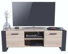 szafka-stolik-rtv-alba-bis-150cm-sonoma-czarny-per