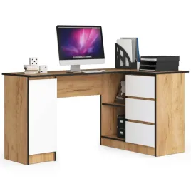 biurko-narozne-b20-prawe-dab-craft-biale-155cm-akd