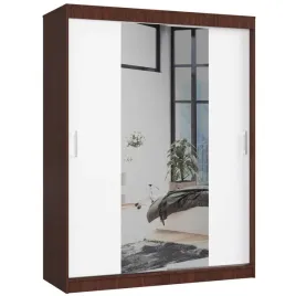 szafa-przesuwna-mono-150cm-wenge-bialy-z-lustrem-akd