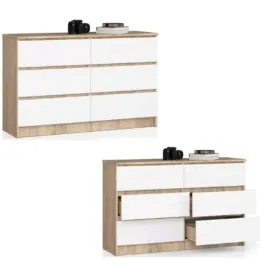 komoda-szafka-k120-6-szuflad-sonoma-bialy-akd