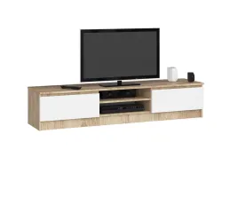 szafka-stolik-rtv-2d1p-160cm-sonoma-bialy-komoda-akd