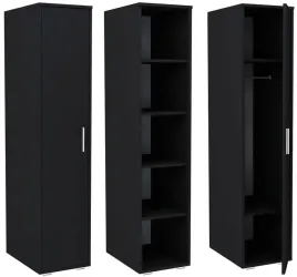 szafa-bodo-1d4p-czarna-regal-z-polkami-i-drazkiem-ufc