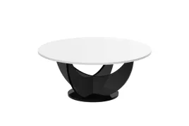 lawa-stolik-capri-100-bialy-mat-czarny-polysk-hub