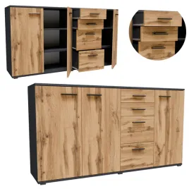 komoda-cr3-kd4-grafit-wotan-pojemny-regal-szuflady-polki-na-ubrania-zabawki