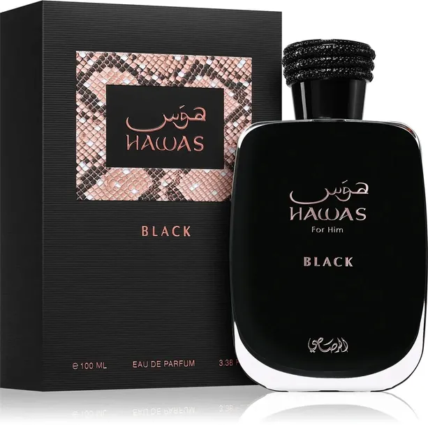 RASASI HAWAS BLACK WODA PERFUMOWANA PERFUMY ARABSKIE MĘSKIE EDP 100ml