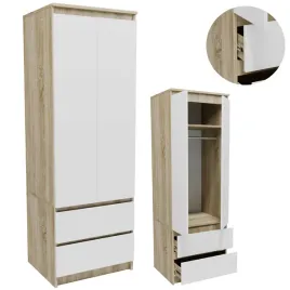 szafa-sta60sob-sonoma-bialy-garderoba-drazek-szuflady-regal-na-ubrania