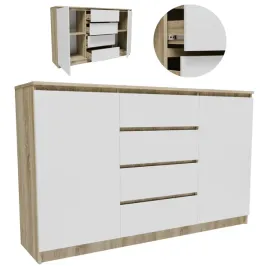 komoda-k1602d4szsob-sonoma-bialy-szafka-szuflady-regal-na-ubrania-zabawki