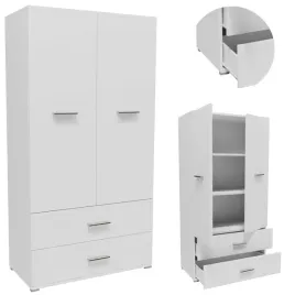 szafa-regal-slupek-cr3-st2-biala-z-szufladami-szafka-z-polkami-garderoba