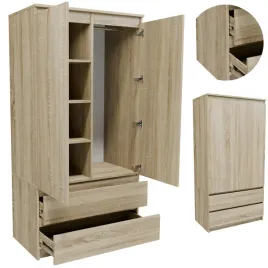 szafa-s902d2szson-sonoma-90-garderoba-regal-szuflady-drazek-polki-wieszaki