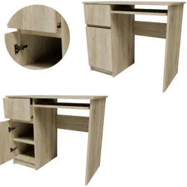 biurko-pik90leson-sonoma-lewe-90cm-komputerowe-funkcjonalne-szuflady-polka