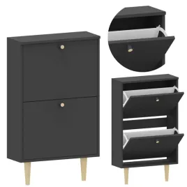 szafka-na-buty-behamo-520-czarna-komoda-na-obuwie-przedpokoj-regal-nozki