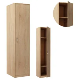 szafa-1d2p-sonoma-garderoba-do-przedpokoju-regal-na-ubrania-polki-drazek