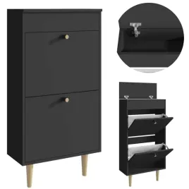 szafka-na-buty-behamo-521-czarna-komoda-na-obuwie-ze-schowkiem-przedpokoj