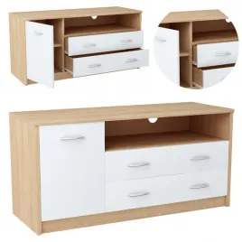 szafka-rtv-1d2s-bialy-sonoma-110cm-stolik-pod-telewizor-pojemna-komoda