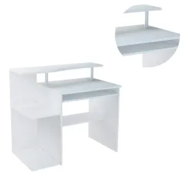 biurko-komputerowe-b1-biale-100cm-funkcjonalne-z-polka-pod-klawiature