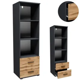 regal-szafka-cr3-st1-130cm-grafit-wotan-polka-pokoj-dziecka-salon-garderoba